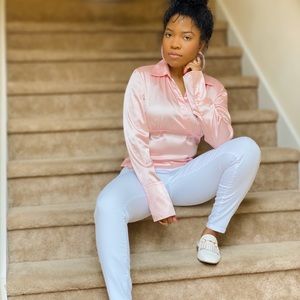 Pink Princess Silk Blouse